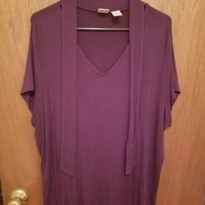 Merona short sleeve shirt with neck tie